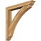 Ekena Millwork Thorton Traditional Rough Sawn Bracket w/ Offset Brace, Western Red Cedar, 6"W x 40"D x 40"H BKT0604X40X40THR01RWR - alternate 1